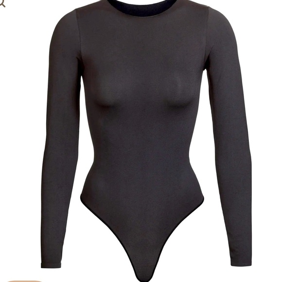 Skims Essential Bodysuit Crewneck Long Sleeve Size L\XL - Picture 1 of 2